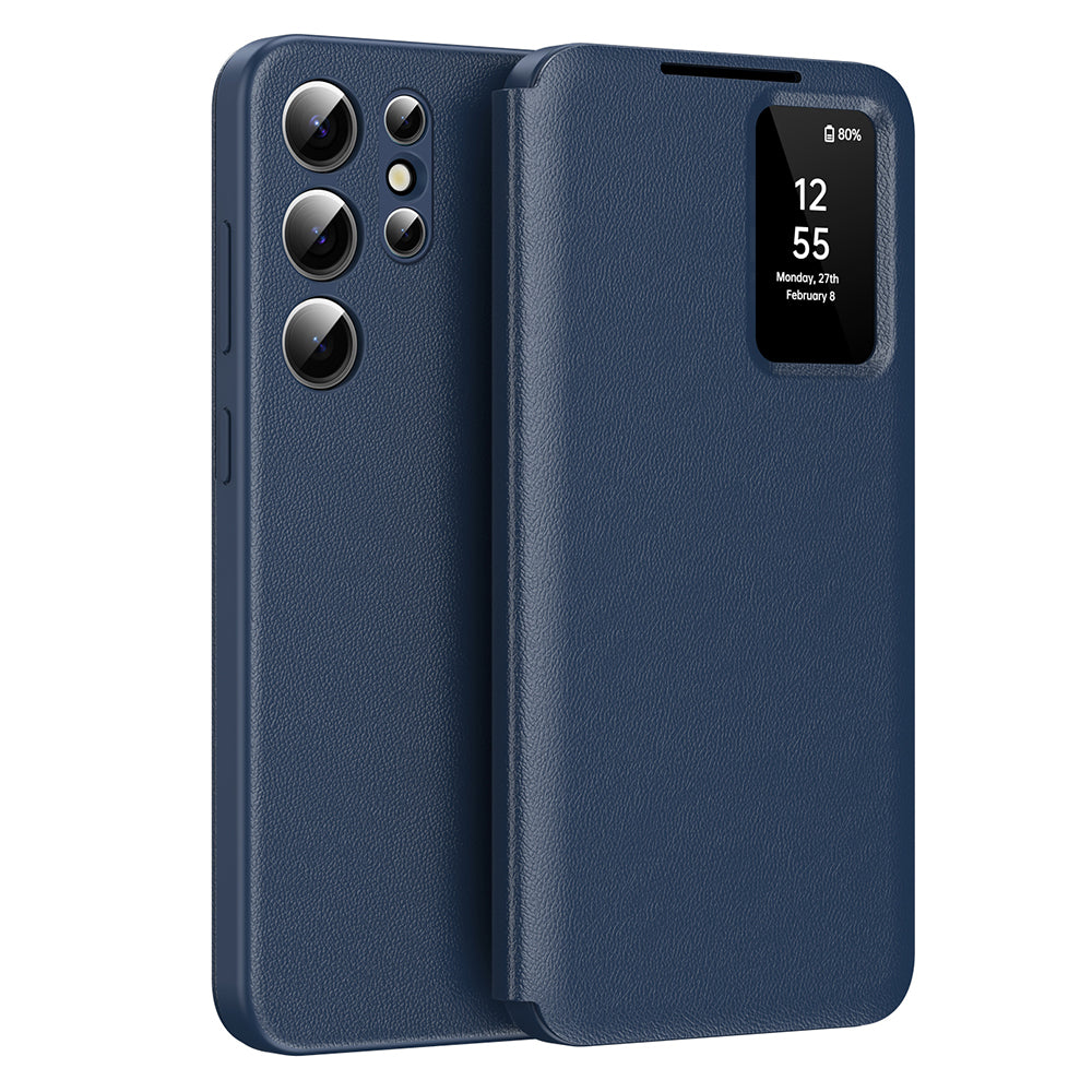 Case for Samsung Galaxy S23 Ultra S918, Techsuit, SmartView, Blue