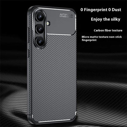 Case for Samsung Galaxy S24 FE S721, Techsuit, CarbonFiber, Black