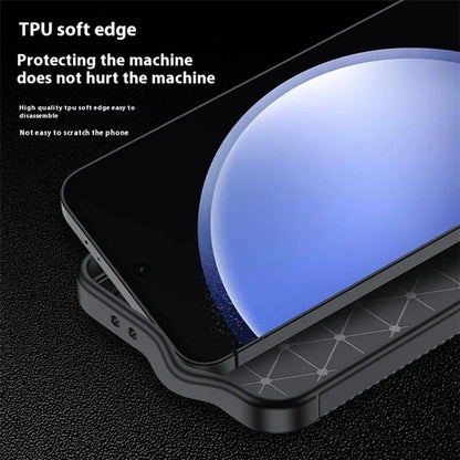 Case for Samsung Galaxy S24 FE S721, Techsuit, CarbonFiber, Black
