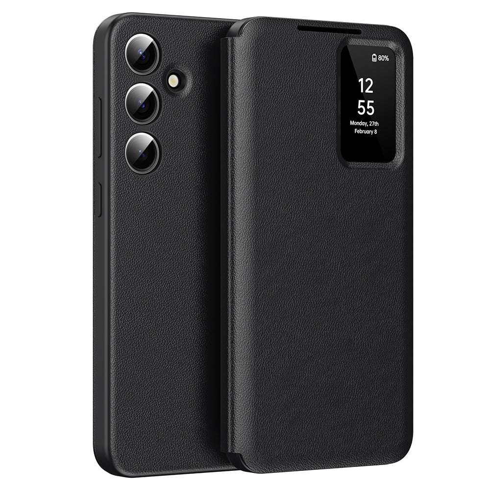 Case for Samsung Galaxy S24 FE S721, Techsuit, SmartView, Black
