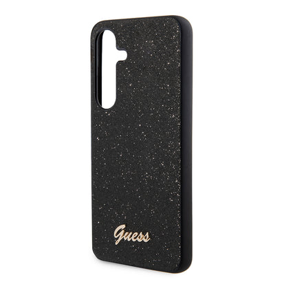 Case for Samsung Galaxy S24+ S926, Guess, Glitter Script, Black