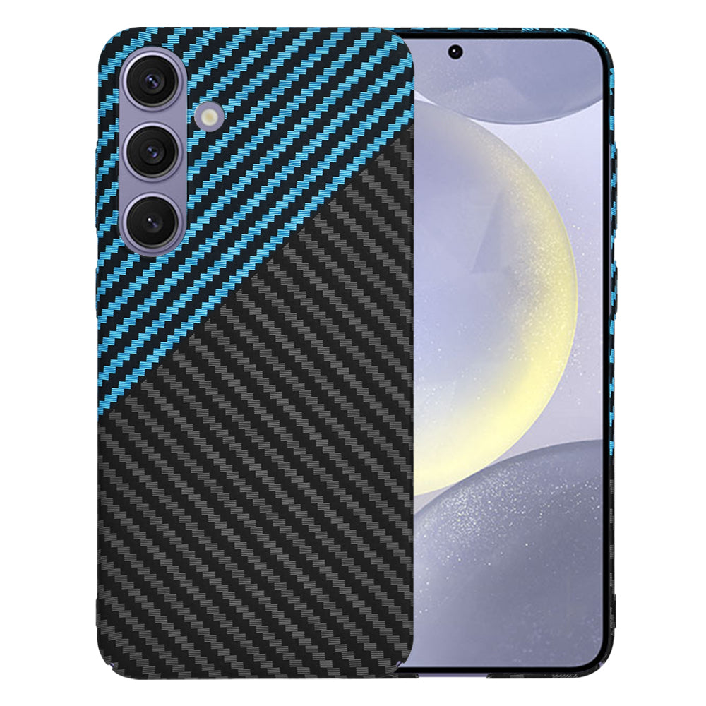 Case for Samsung Galaxy S24+ S926, Techsuit, Carbonite FiberShell, Black Blue