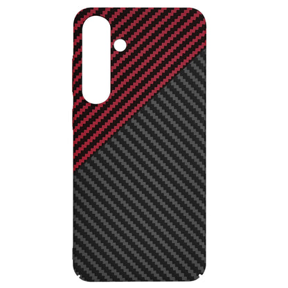 Case for Samsung Galaxy S24+ S926, Techsuit, Carbonite FiberShell, Black Red