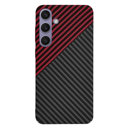 Case for Samsung Galaxy S24+ S926, Techsuit, Carbonite FiberShell, Black Red