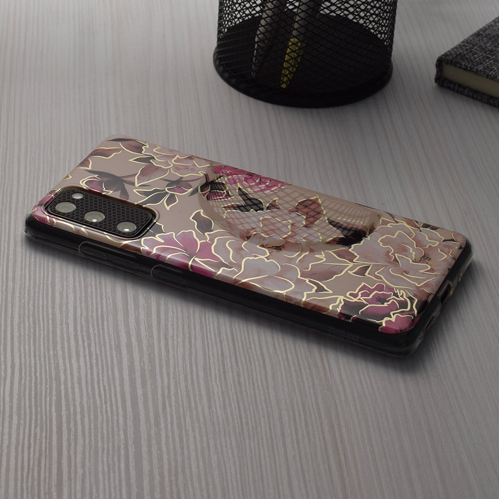 Case for Samsung Galaxy S24+ S926, Techsuit, Marble, Beige