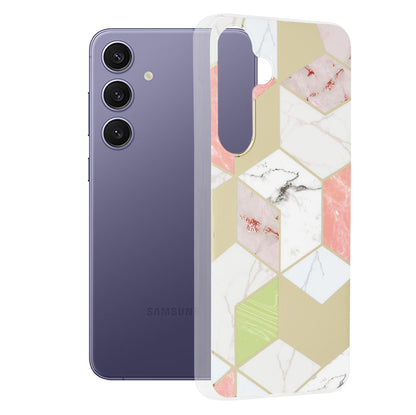 Case for Samsung Galaxy S24+ S926, Techsuit, Marble, Purple