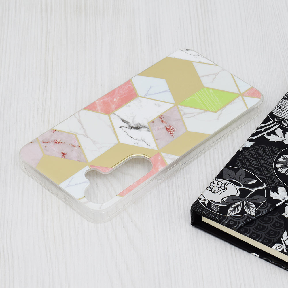 Case for Samsung Galaxy S24+ S926, Techsuit, Marble, Purple