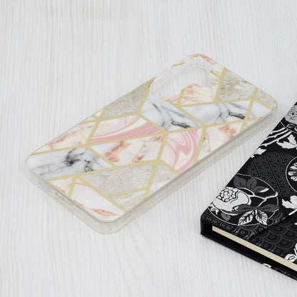 Case for Samsung Galaxy S24+ S926, Techsuit, Marble, Pink