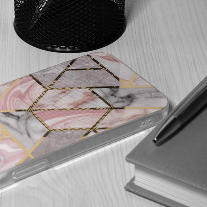 Case for Samsung Galaxy S24+ S926, Techsuit, Marble, Pink