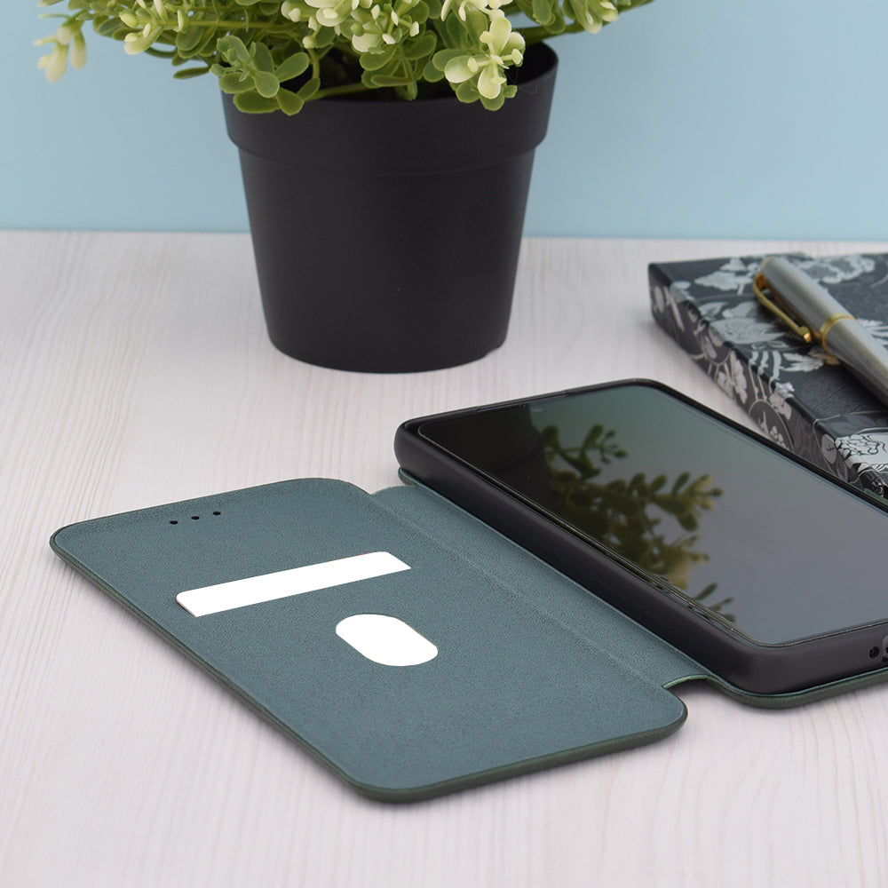 Case for Samsung Galaxy S24+ S926, Techsuit, Safe Wallet Plus, Green