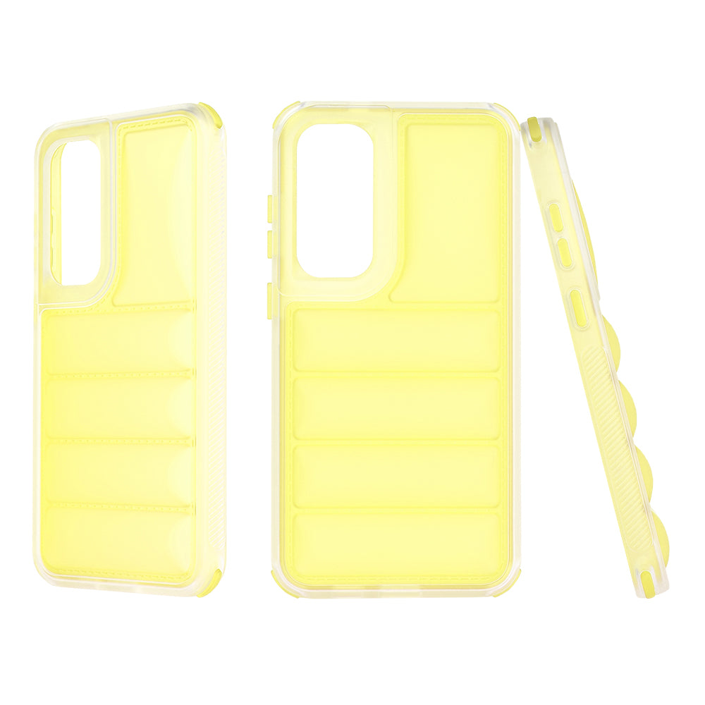 Case for Samsung Galaxy S24+ S926, Techsuit, Wave Shield, Yellow