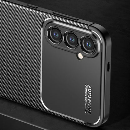 Case for Samsung Galaxy S24 S921, Techsuit, CarbonFiber, Black