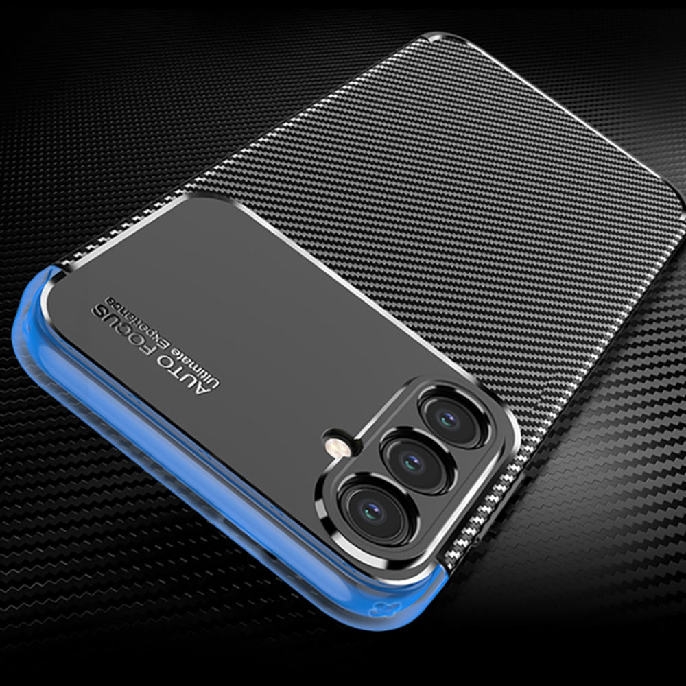 Case for Samsung Galaxy S24 S921, Techsuit, CarbonFiber, Black