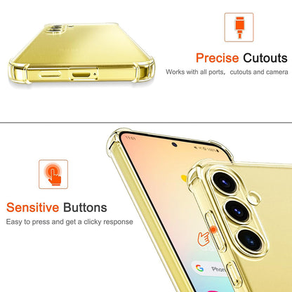 Case for Samsung Galaxy S24 S921, Techsuit, Shockproof Clear, Transparent