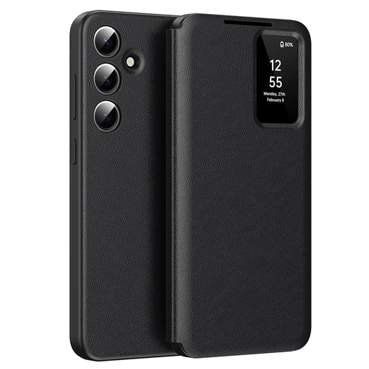 Case for Samsung Galaxy S24 S921, Techsuit, SmartView, Black