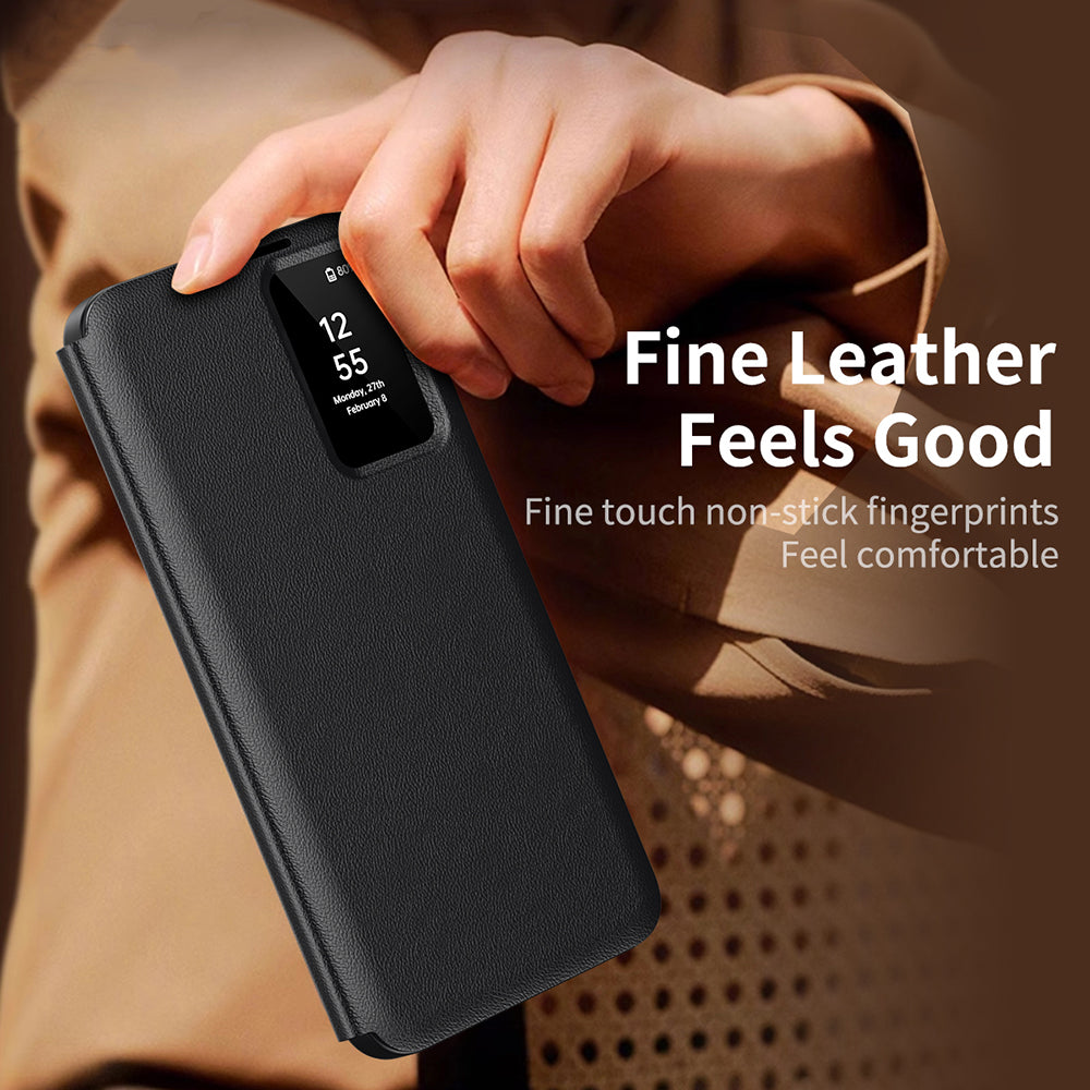 Case for Samsung Galaxy S24 S921, Techsuit, SmartView, Black