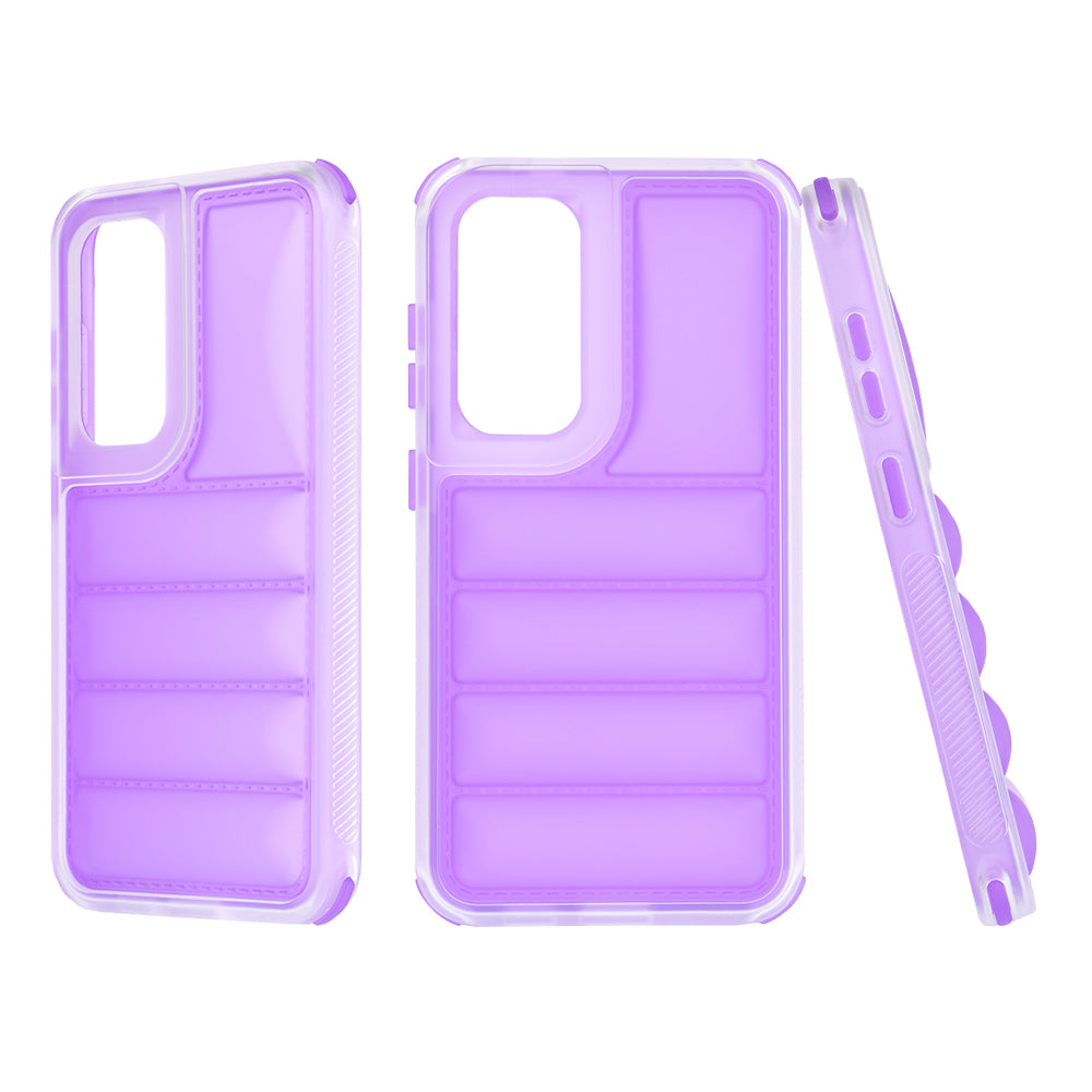 Case for Samsung Galaxy S24 S921, Techsuit, Wave Shield, Purple