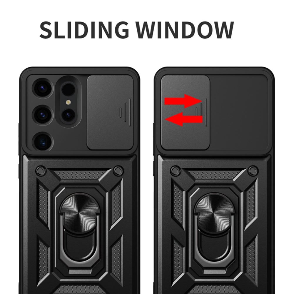 Case for Samsung Galaxy S24 Ultra S928, Techsuit, CamShield, Black