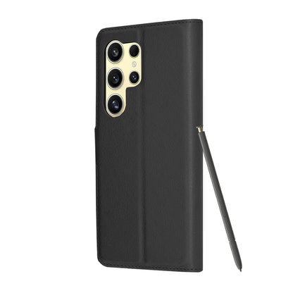 Case for Samsung Galaxy S24 Ultra S928, Techsuit, Leather Folio, Black