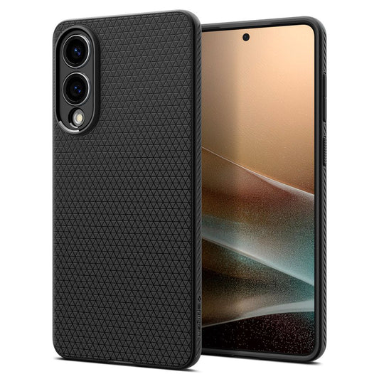 Case for Samsung Galaxy S25 Edge S937, Spigen, Liquid Air, Matte Black ACS09420