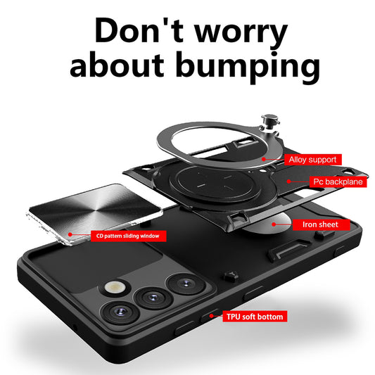 Case for Samsung Galaxy S25 Edge S937, Techsuit, CamGuard Pro, Black