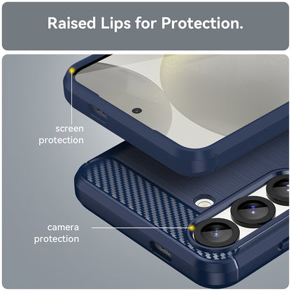 Case for Samsung Galaxy S25 Edge S937, Techsuit, Carbon, Blue
