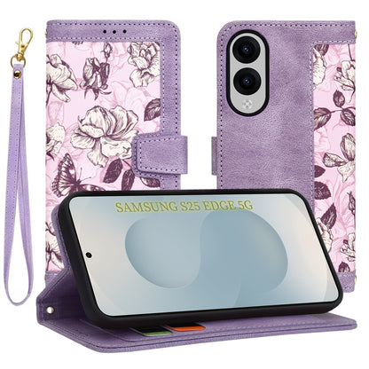Case for Samsung Galaxy S25 Edge S937, Techsuit, FlipCraft, Purple