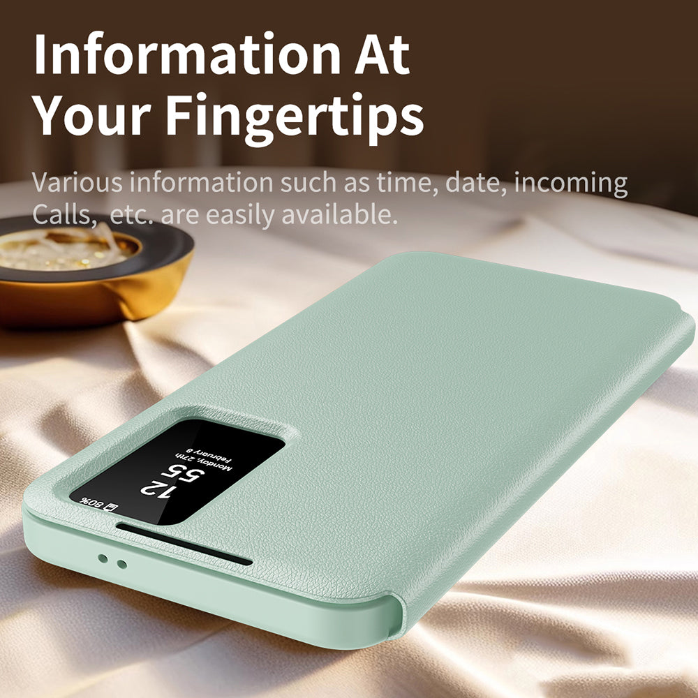 Case for Samsung Galaxy S25 FE, Techsuit, SmartView, Green