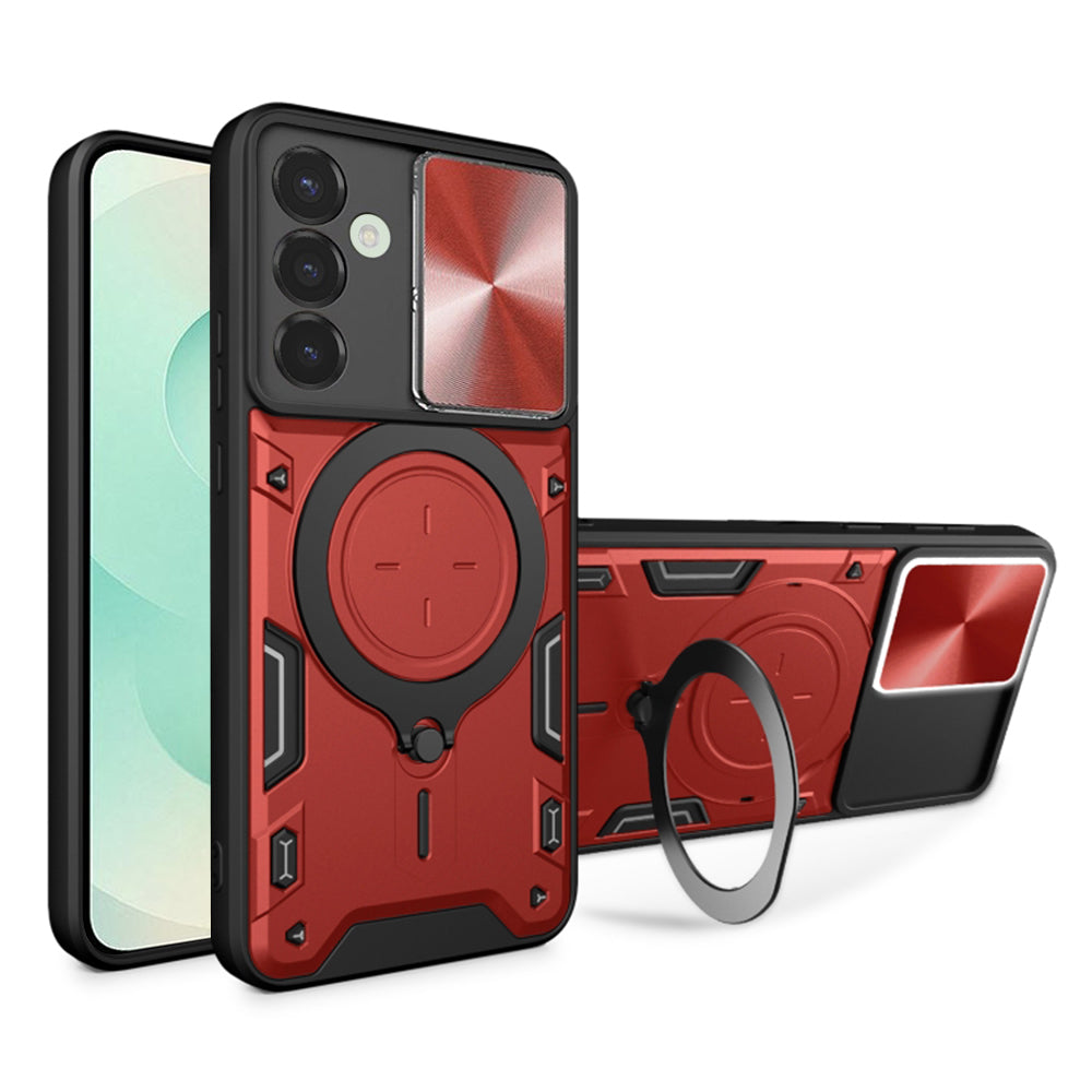 Case for Samsung Galaxy S25+ S936, Techsuit, CamGuard Pro, Red