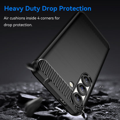 Case for Samsung Galaxy S25+ S936, Techsuit, Carbon, Black