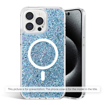 Case for Samsung Galaxy S25+ S936, Techsuit, Sparkly Glitter, Blue