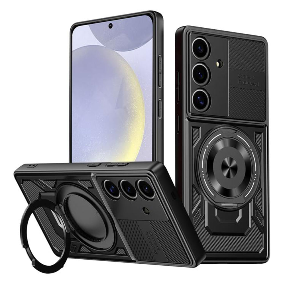 Case for Samsung Galaxy S25 S931 / S24 S921, Techsuit, RuggedCam, Black
