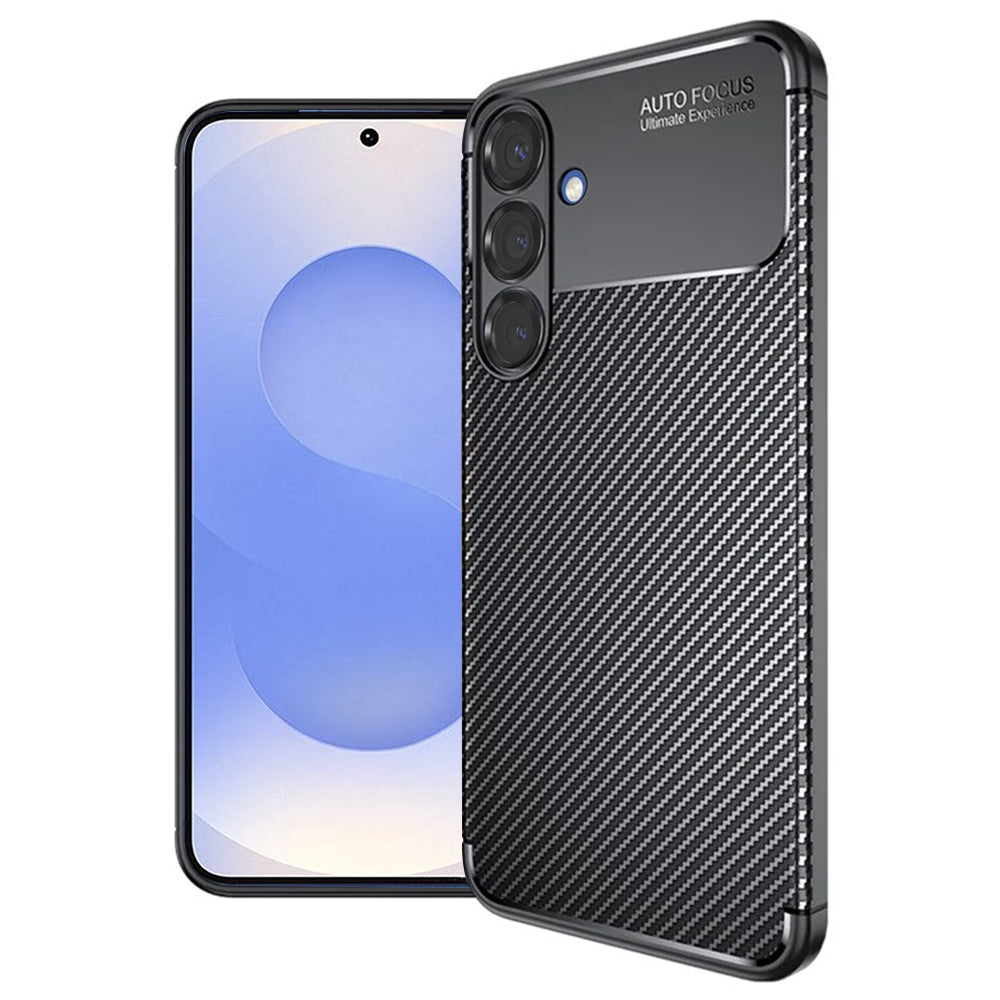 Case for Samsung Galaxy S25 S931, Techsuit, CarbonFiber, Black