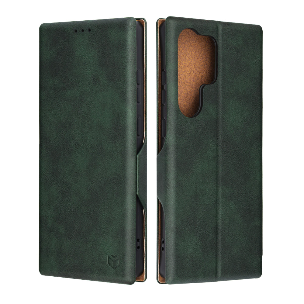 Case for Samsung Galaxy S25 Ultra S938, Techsuit, Safe Wallet Plus, Green
