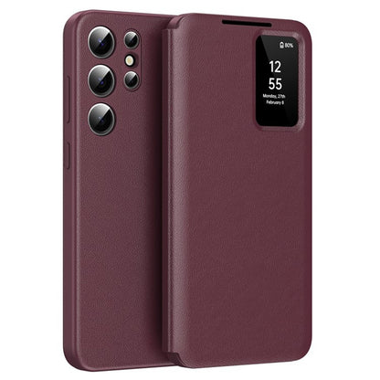 Case for Samsung Galaxy S25 Ultra S938, Techsuit, SmartView, Red