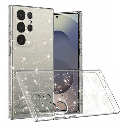 Case for Samsung Galaxy S25 Ultra S938, Techsuit, SparkleSkin, Transparent