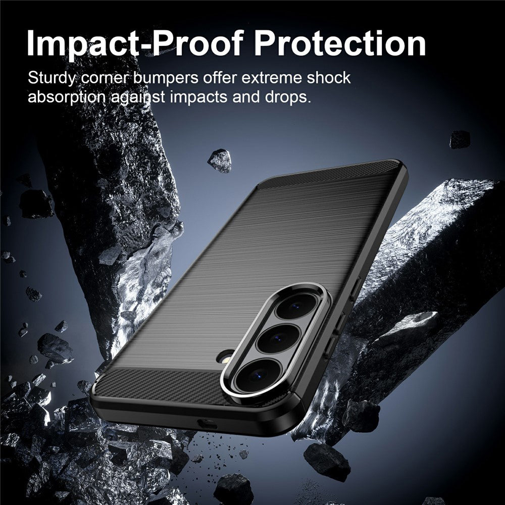 Case for Samsung Galaxy S26 FE / S25 FE, Techsuit, Carbon, Black