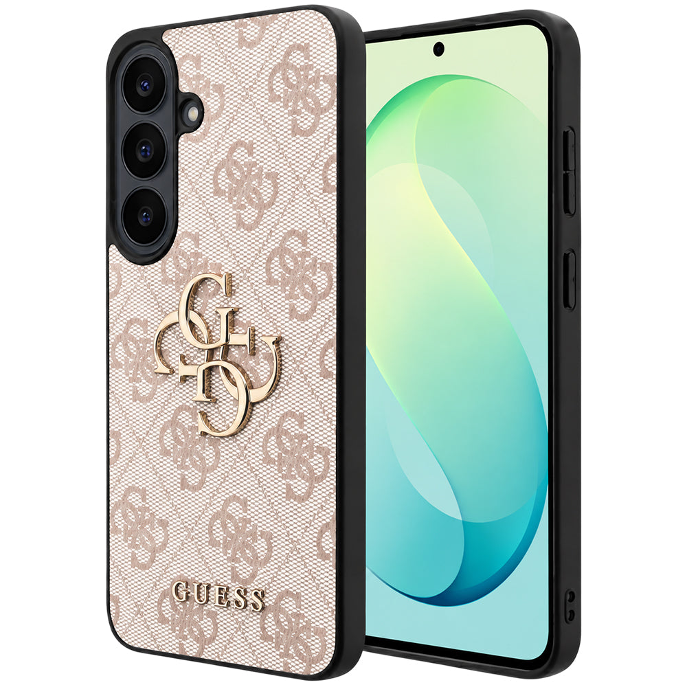 Case for Samsung Galaxy S26 FE S741, Guess, 4G Metal Logo, Pink