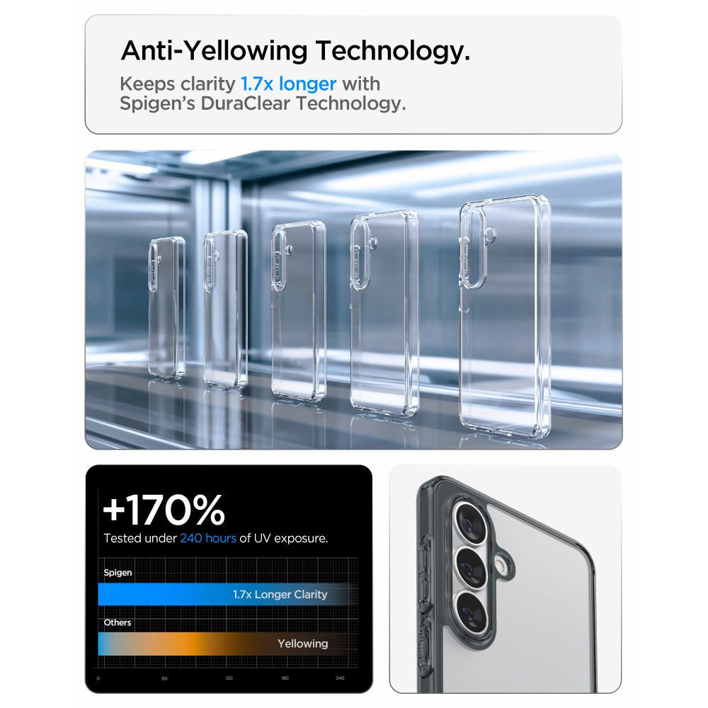 Case for Samsung Galaxy S26 Plus S947, Spigen, Ultra Hybrid, Smoky ACS10708