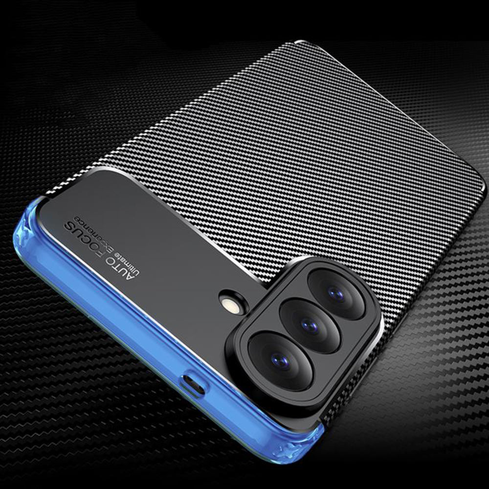 Case for Samsung Galaxy S26 Plus S947, Techsuit, CarbonFiber, Black