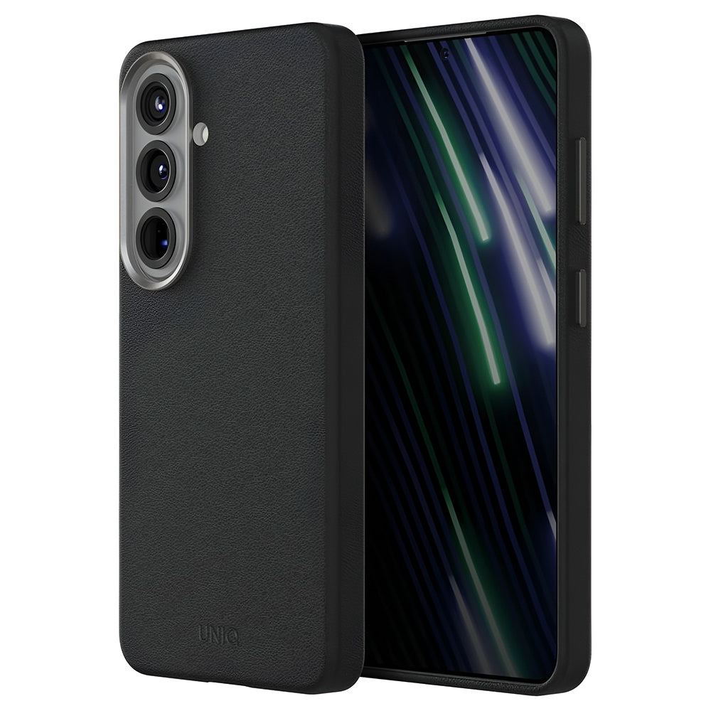 Case for Samsung Galaxy S26 S942, UNIQ, Lyden Leatherette, Black
