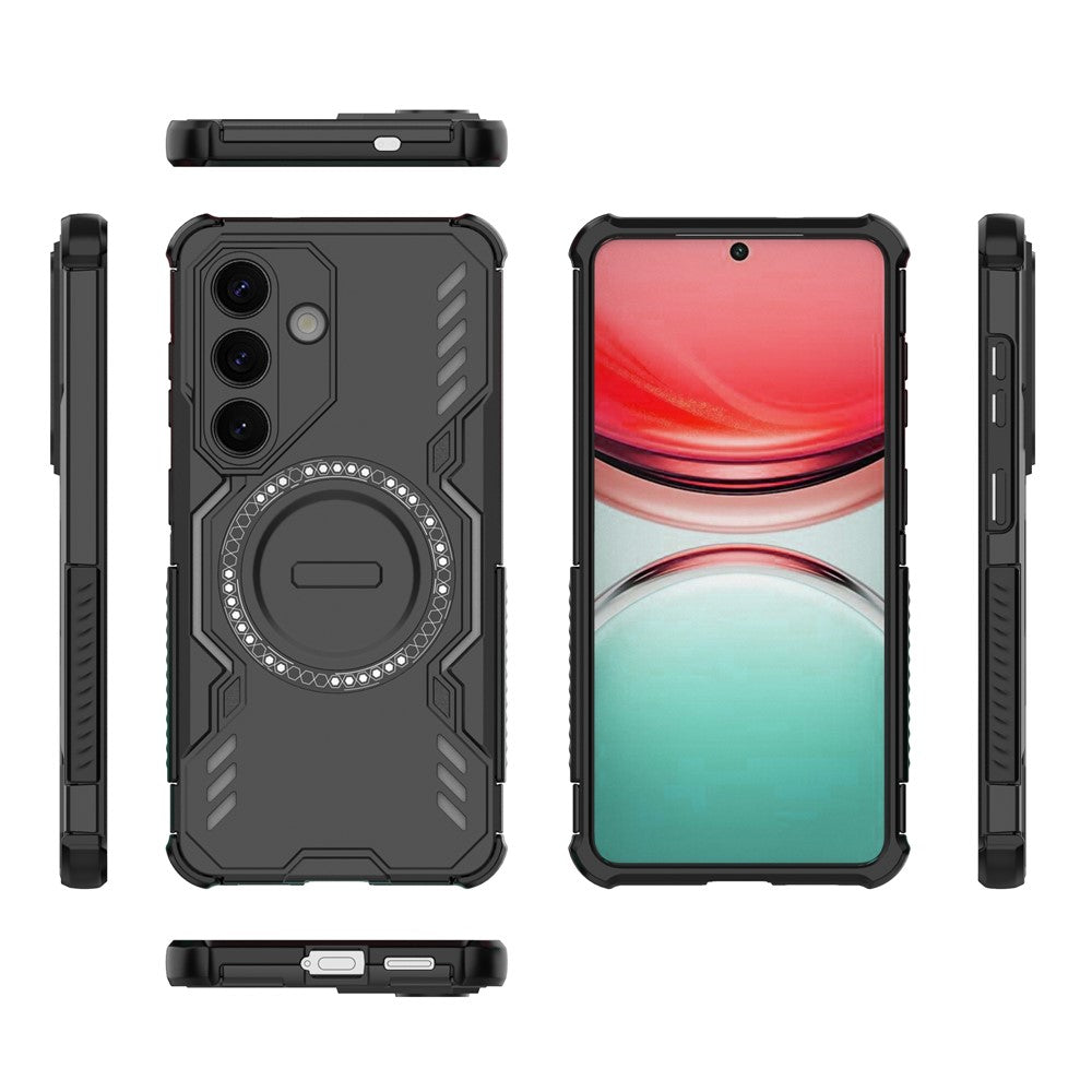 MagSafe Case for Samsung Galaxy S26 S942, Techsuit, ArmorMag, Black