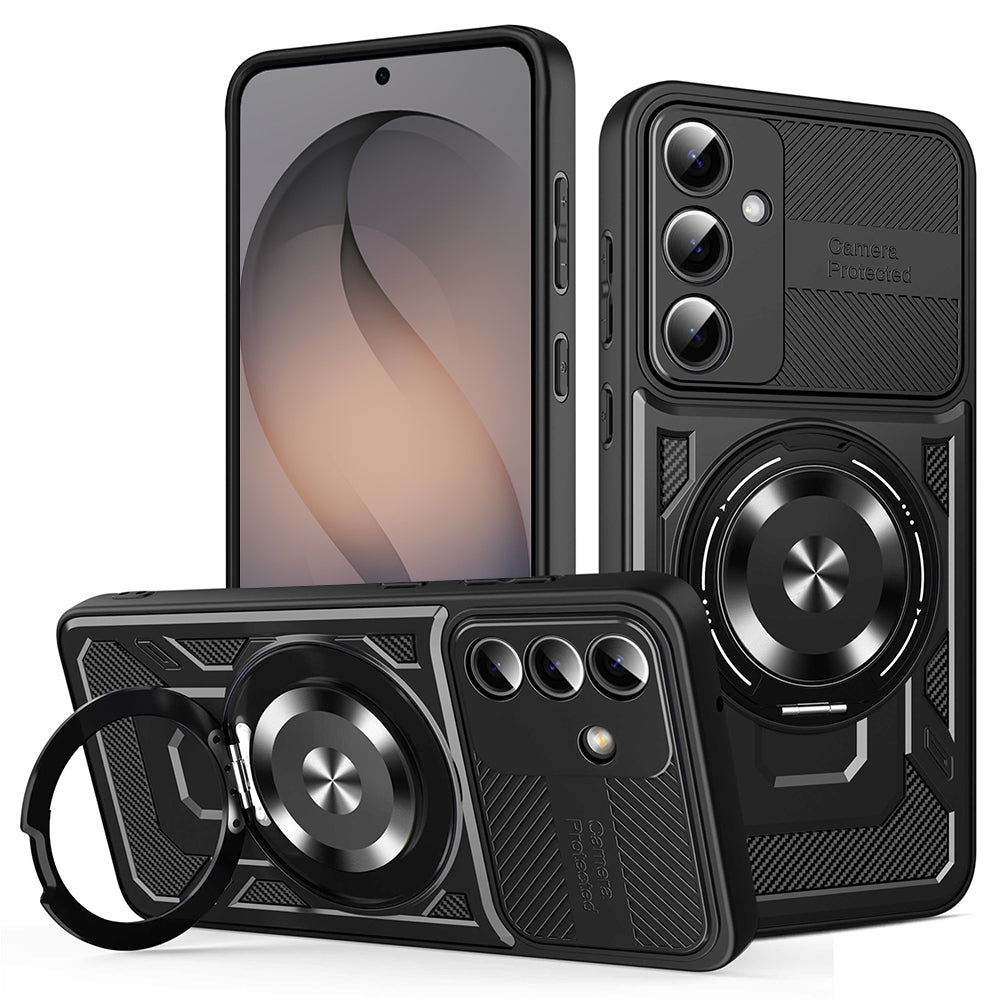 Case for Samsung Galaxy S26 S942, Techsuit, RuggedCam, Black