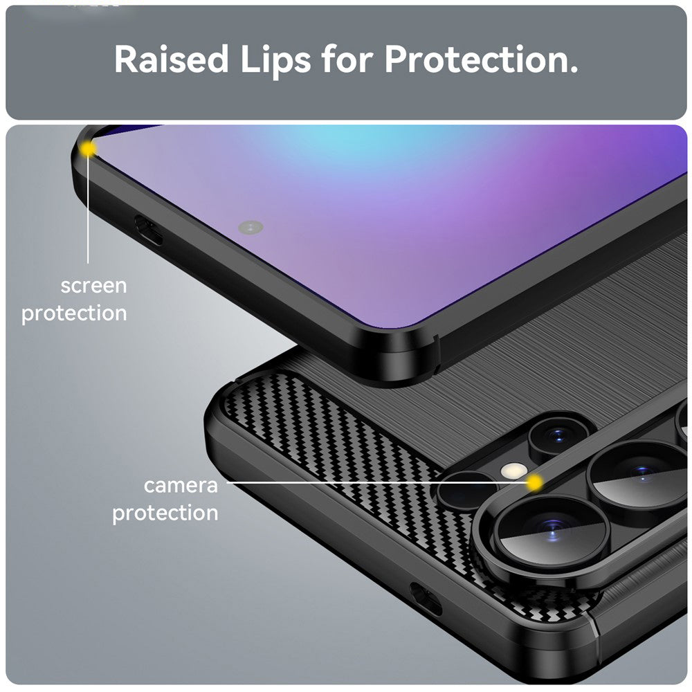 Case for Samsung Galaxy S26 Ultra, Techsuit, Carbon, Black