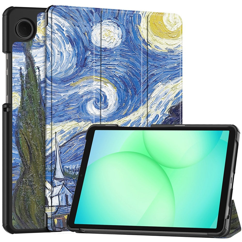 Case for Samsung Galaxy Tab A11 / Tab A9, Techsuit, FoldPro Starry Night New Model, Multicolor