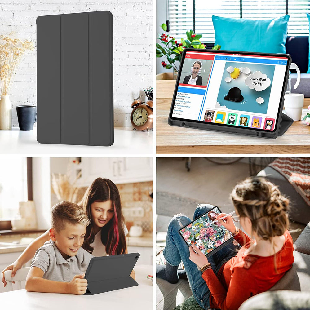 Case for Samsung Galaxy Tab A7 Lite, Techsuit, Flex Trifold, Black
