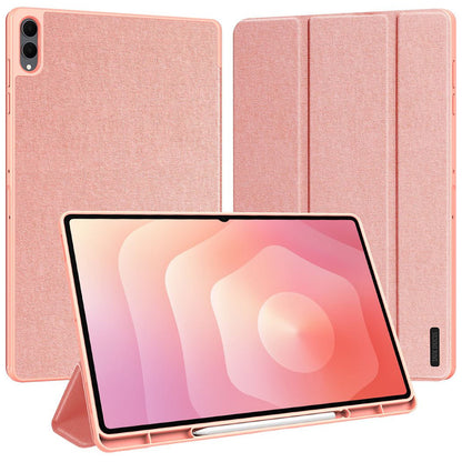 Case for Samsung Galaxy Tab S12 Ultra / Tab S11 Ultra, DUX DUCIS, Domo with Pen Holder, Pink