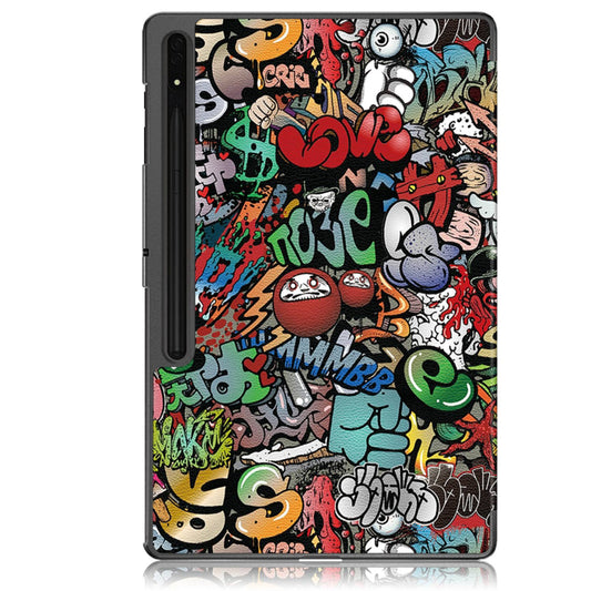 Case for Samsung Galaxy Tab S8 Ultra, Techsuit, FoldPro Urban Vibe, Multicolor