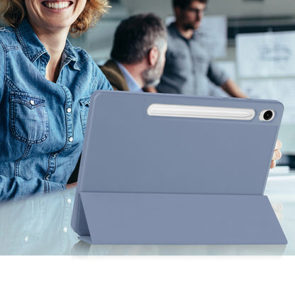 Case for Samsung Galaxy Tab S9 FE / Tab S9 / Tab S10 FE, Techsuit, Flex Trifold, Navy Blue