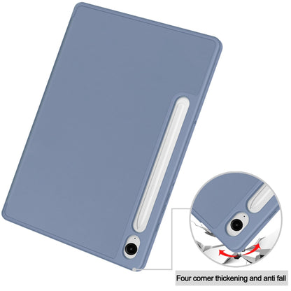 Case for Samsung Galaxy Tab S10 FE / Tab S9 FE / Tab S9, Techsuit, Flex Trifold, Grey